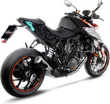 Exhaust Tip Without Sound Certification Lv-10 Steel Black Stainless Steel End Cap - Leovince Compatible With Ktm 1290 Super Duke R (2014-2016)