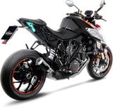 Exhaust Tip Without Sound Certification Lv-10 Steel Black Stainless Steel End Cap - Leovince Compatible With Ktm 1290 Super Duke R (2014-2016)