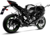 Exhaust Tip Without Sound Certification Lv-10 Steel Black Stainless Steel End Cap - Leovince Compatible With Kawasaki Zx 6R Ninja (2024-2026)