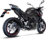 Exhaust Tip With Noise Certification Lv-10 Steel Full Black Steel Black End Cap - Leovince Compatible With Kawasaki Z 900 (2020-2024)