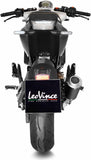 Exhaust Tip Without Sound Certification Lv-10 Steel Black Stainless Steel End Cap - Leovince Compatible With Husqvarna Vitpilen 125 (2021-2023)