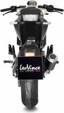 Exhaust Tip Without Sound Certification Lv-10 Steel Black Stainless Steel End Cap - Leovince Compatible With Husqvarna Vitpilen 401 (2020-2023)
