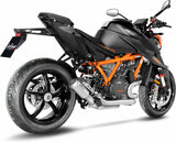 Exhaust Tip Without Sound Certification Lv-10 Stainless Steel Stainless Steel End Cap - Leovince Compatible With Ktm 1290 Super Duke R - Rr (2021-2023)