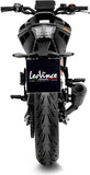 Exhaust Tip Without Sound Certification Lv-10 Steel Full Black Steel Black End Cap - Leovince Compatible With Ktm 390 Duke (2021-2023)