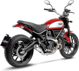 Exhaust Tip Without Sound Certification Lv-10 Stainless Steel Stainless Steel End Cap - Leovince Compatible With Ducati Scrambler 800 Urban Motard (2021-2022)