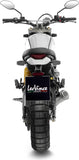 Exhaust Tip Without Sound Certification Lv-10 Stainless Steel Stainless Steel End Cap - Leovince Compatible With Ducati Scrambler 800 Desert Sled (2021-2022)