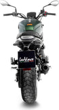 Exhaust Tip With Noise Certification Lv-10 Steel Full Black Steel Black End Cap - Leovince Compatible With Benelli Leoncino 800 (2022-2024)