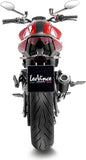 Exhaust Tip Without Sound Certification Lv-10 Steel Black Stainless Steel End Cap - Leovince Compatible With Ducati Monster 937 (2021-2024)