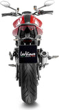 Exhaust Tip Without Sound Certification Lv-10 Stainless Steel Stainless Steel End Cap - Leovince Compatible With Ducati Monster 937 (2021-2024)