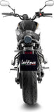 Complete Exhaust System Without Catalytic Converter And Without Sound Certification Lv-10 Steel Full Black Steel Black End Cap - Leovince Compatible With Yamaha Xsr 700 (2021-2024)