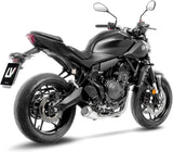 Complete Exhaust System Without Catalytic Converter And Without Sound Certification Lv-10 Stainless Steel Stainless Steel End Cap - Leovince Compatible With Yamaha Mt-07 (2025-2026)
