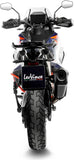 Exhaust Tip Without Sound Certification Lv-12 R Steel Black Carbon Fiber End Cap - Leovince Compatible With Ktm 1290 Super Adventure R - S (2021-2024)