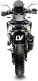 Exhaust Tip With Noise Certification Lv-12 R Steel Black Carbon Fiber End Cap - Leovince Compatible With Ktm 1050 Adventure (2015-2016)