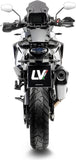 Exhaust Tip Without Sound Certification Lv-12 R Stainless Steel Carbon Fiber End Cap - Leovince Compatible With Ktm 1290 Super Adventure (2015-2016)