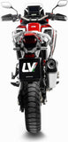Exhaust Tip With Noise Certification Lv-12 R Stainless Steel Carbon Fiber End Cap - Leovince Compatible With Honda Crf 1100 L Africa Twin (2020-2023)