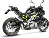 Exhaust Tip Without Sound Certification Lv Corsa Steel Black Stainless Steel End Cap - Leovince Compatible With Kawasaki Z 900 (2017-2019)