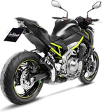 Exhaust Tip Without Sound Certification Lv Corsa Carbon Fiber Stainless Steel End Cap - Leovince Compatible With Kawasaki Z 900 A2 (2018-2024)
