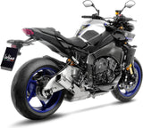 Exhaust Tip Without Sound Certification Lv Corsa Titanium Stainless Steel End Cap - Leovince Compatible With Yamaha Mt-10 - Sp (2016-2020)