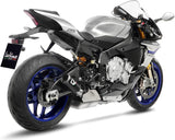 Exhaust Tip Without Sound Certification Lv Corsa Carbon Fiber Stainless Steel End Cap - Leovince Compatible With Yamaha Yzf-R1 - M 1000 (2015-2016)