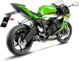 Exhaust Tip Without Sound Certification Lv Corsa S Steel Black Stainless Steel End Cap - Leovince Compatible With Kawasaki Zx 6R Ninja (2024-2026)