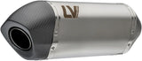 Exhaust Tip With Noise Certification Lv-14 Stainless Steel Carbon Fiber End Cap - Leovince Compatible With Bmw R 1300 Gs (2023-2026)