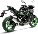 Exhaust Tip Without Sound Certification Lv-14 R Titanium Carbon Fiber End Cap - Leovince Compatible With Kawasaki Z 900 A2 (2025-2026)