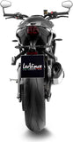 Complete Exhaust System Without Catalytic Converter And Without Sound Certification Lv-14 R Titanium Carbon Fiber End Cap - Leovince Compatible With Triumph Street Triple 765 R - Rs (2023-2024)