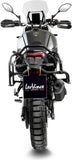 Exhaust Tip With Noise Certification Lv-14 Steel Black Carbon Fiber End Cap - Leovince Compatible With Yamaha Ténéré 700 Explore (2019-2020)