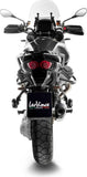 Exhaust Tip With Noise Certification Lv-14 Stainless Steel Carbon Fiber End Cap - Leovince Compatible With Moto Guzzi Stelvio (2024-2026)