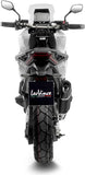 Exhaust Tip Without Sound Certification Lv-14 R Steel Black Carbon Fiber End Cap - Leovince Compatible With Honda X-Adv 750 (2017-2024)