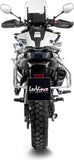 Exhaust Tip With Noise Certification Lv-14 Steel Black Carbon Fiber End Cap - Leovince Compatible With Cfmoto 800 Mt Touring (2025-2026)