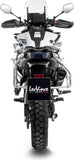 Exhaust Tip With Noise Certification Lv-14 Steel Black Carbon Fiber End Cap - Leovince Compatible With Ktm 790 Adventure - R (2019-2020)