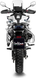 Exhaust Tip With Noise Certification Lv-14 Stainless Steel Carbon Fiber End Cap - Leovince Compatible With Cfmoto 800 Mt Explore (2022-2024)