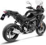 Complete Catalytic Exhaust System With Sound Certification Lv-14 R Titanium Carbon Fiber End Cap - Leovince Compatible With Yamaha Tracer 9 (2025-2026)