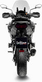 Exhaust Tip With Noise Certification Lv-14 R Steel Black Carbon Fiber End Cap - Leovince Compatible With Kawasaki Versys 1000 (2019-2024)