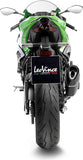 Exhaust Tip With Noise Certification Lv-14 R Steel Black Carbon Fiber End Cap - Leovince Compatible With Kawasaki Zx 6R Ninja (2019-2020)