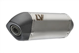 Exhaust Tip Without Sound Certification Lv-14 Stainless Steel Carbon Fiber End Cap - Leovince Compatible With Aprilia Tuareg 660 (2025-2026)