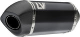 Exhaust Tip With Noise Certification Lv-14 Steel Black Carbon Fiber End Cap - Leovince Compatible With Triumph Tiger 800 Sport (2024-2026)