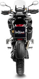 Exhaust Tip Without Sound Certification Lv-14 Steel Black Carbon Fiber End Cap - Leovince Compatible With Triumph Tiger 1200 Gt Pro (2022-2024)