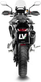 Exhaust Tip With Noise Certification Lv-14 Steel Black Carbon Fiber End Cap - Leovince Compatible With Triumph Tiger 900 Rally Pro (2024-2026)