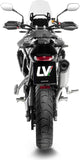 Exhaust Tip Without Sound Certification Lv-14 Stainless Steel Carbon Fiber End Cap - Leovince Compatible With Triumph Tiger 900 Gt Pro (2024-2026)