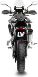 Exhaust Tip With Noise Certification Lv-14 Stainless Steel Carbon Fiber End Cap - Leovince Compatible With Triumph Tiger 900 Rally Pro (2024-2026)