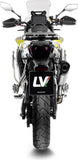 Exhaust Tip Without Sound Certification Lv-14 Stainless Steel Carbon Fiber End Cap - Leovince Compatible With Voge Valico 900 Dsx (2024-2026)
