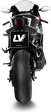 Complete Exhaust System Without Catalytic Converter And Without Sound Certification Lv-14 R Steel Black Carbon Fiber End Cap - Leovince Compatible With Yamaha Yzf-R9 900 (2025-2026)