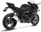 Complete Exhaust System Without Catalytic Converter And Without Sound Certification Lv-14 R Titanium Carbon Fiber End Cap - Leovince Compatible With Yamaha Yzf-R9 900 (2025-2026)