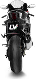 Complete Exhaust System Without Catalytic Converter And Without Sound Certification Lv-14 R Stainless Steel Carbon Fiber End Cap - Leovince Compatible With Yamaha Yzf-R9 900 (2025-2026)
