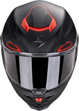 Full-Face Motorcycle Helmet Scorpion Exo Exo-Race Air Ultra Tct / Carbon Matt Black Red Solid Size L