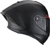 Full-Face Motorcycle Helmet Scorpion Exo Exo-Race Air Ultra Tct / Carbon Matt Black Red Solid Size L