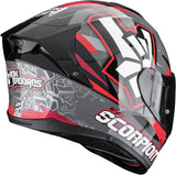 Full-Face Motorcycle Helmet Scorpion Exo Exo-530 Air Polycarbonate Grey Black Red Rok Size Xs