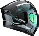 Full-Face Motorcycle Helmet Scorpion Exo Exo-530 Air Polycarbonate Black Green Theras Size S